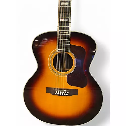 Used Guild F512 Tobacco Burst 12 String Acoustic Guitar Tobacco Burst