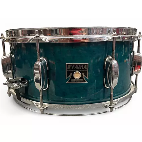 Used TAMA 14X6.5 Superstar Snare Sapphire Gloss Drum Sapphire Gloss 213