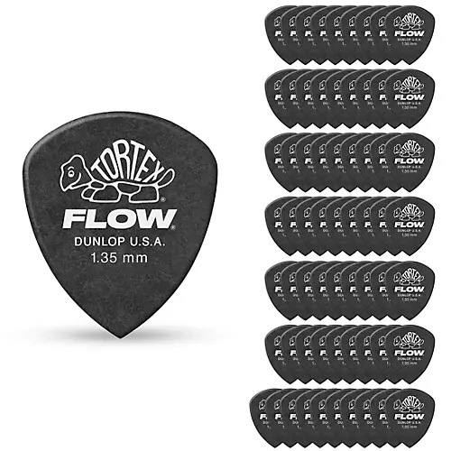 Dunlop Tortex Flow Guitar Picks STD PK-72 1.0 mm 72 Pack