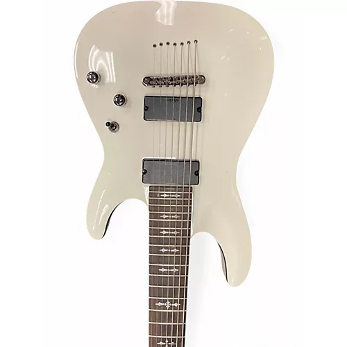 Used Schecter Guitar Research Demon 7 String Alpine White Solid Body Electric Guitar Alpine White