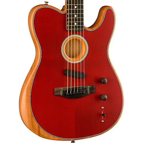 Fender American Acoustasonic Telecaster Ebony Fingerboard Acoustic-Electric Guitar Sunburst