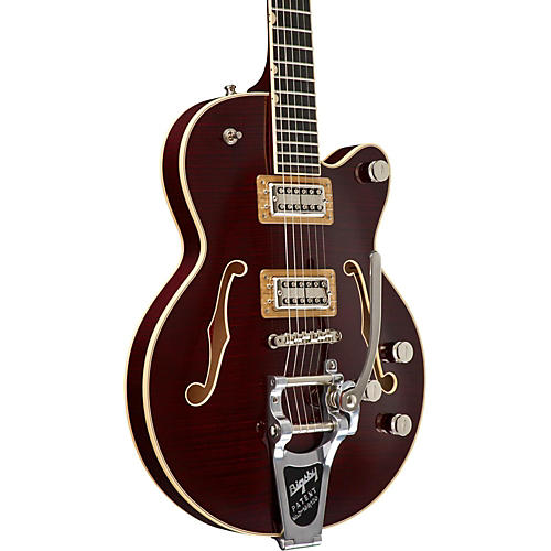 Gretsch Guitars G6659TFM Players Edition Broadkaster Jr. Center Block Bigsby Semi-Hollow Electric Guitar Bourbon Stain