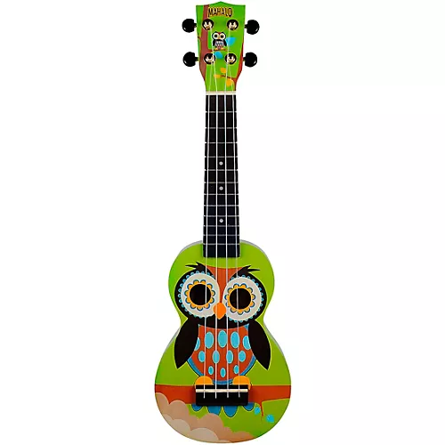Mahalo Art Series Soprano Ukulele With Bag Tiki Motif