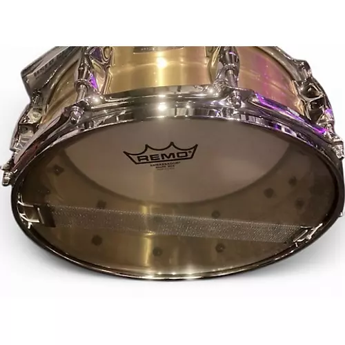 Used Yamaha 5.5X14 Recording Custom  Brass Drum Brass 10
