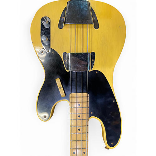 Used 2021 Fender CUSTOM SHOP LIMITED EDITION 1951 P BASS JOURNEY MAN RELIC Butterscotch Electric Bass Guitar Butterscotch