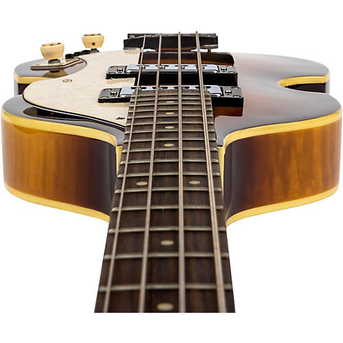 Hofner Ignition Series Short-Scale Violin Bass Guitar with Cavern Pickup Spacing Sunburst