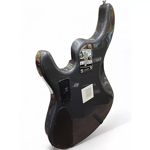 Used Ernie Ball Music Man Sterling 5 String fretless Metallic Gray Electric Bass Guitar Metallic Gray