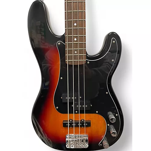 Used Squier Precision Bass Brown Sunburst Electric Bass Guitar Brown Sunburst