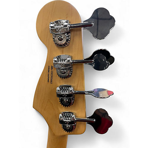 Used Fender American Performer Precision Bass Blue Electric Bass Guitar Blue