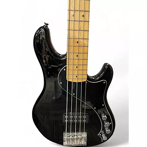 Used Squier Deluxe Dimension Bass V 5 String Black Electric Bass Guitar Black