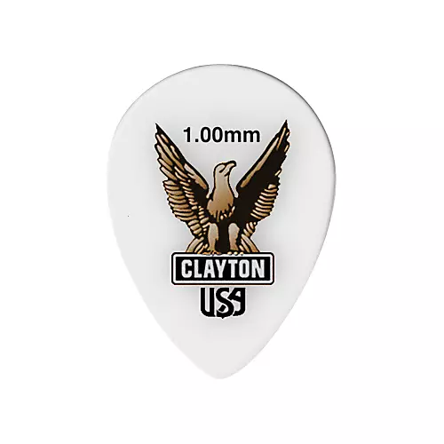 Clayton Acetal Small Teardrop Guitar Picks 1.26 mm 1 Dozen