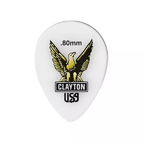 Clayton Acetal Small Teardrop Guitar Picks 1.26 mm 1 Dozen