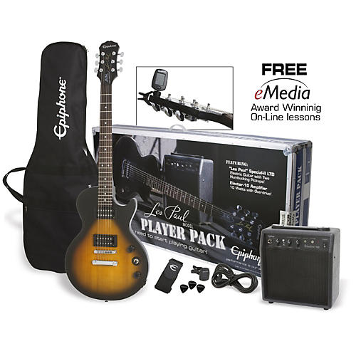 Epiphone Les Paul Electric Guitar Player Pack Vintage Sunburst