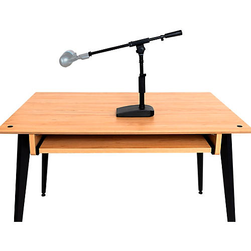 Shure SH-DESKTOP2 Compact Low-Profile Desktop Mic Stand With Single-Section Boom Black