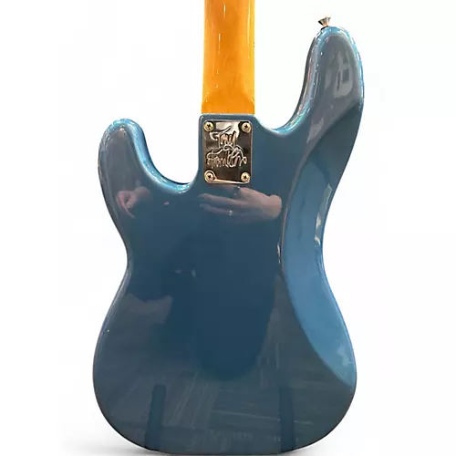 Used Fender Tony Franklin Signature Fretless Precision Bass Blue Electric Bass Guitar Blue