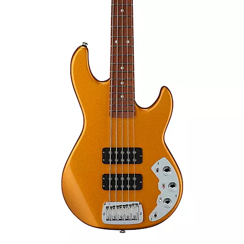 G&L CLF Research L-2500 5-String Electric Bass Pharaoh Gold