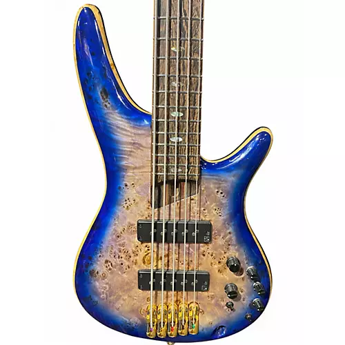 Used Ibanez SR2605 Cerulean Blue Electric Bass Guitar Cerulean Blue