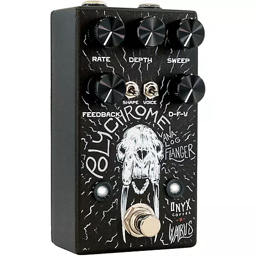 Walrus Audio Polychrome Analog Flanger Effects Pedal - Onyx Edition Black