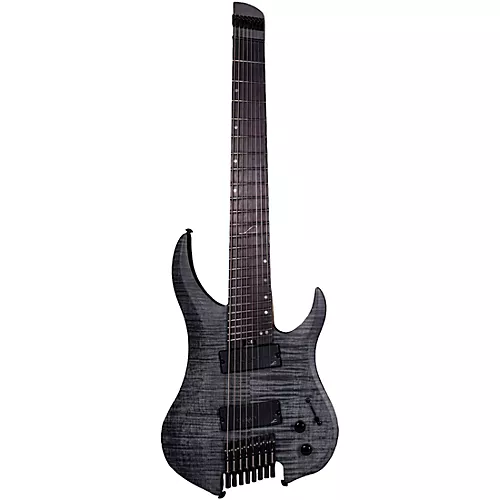 Legator Ghost 8 String Multi-Scale Super Shred Series Flamed Maple Electric Guitar Purple