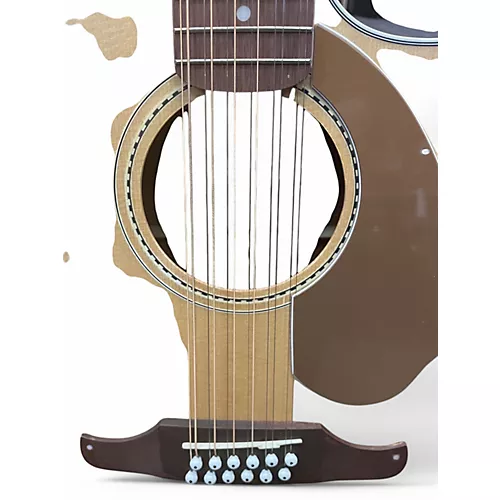 Used Fender Villager SCE Natural 12 String Acoustic Electric Guitar Natural