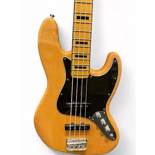 Used Squier Classic Vibe 70s Jazz Bass Natural Electric Bass Guitar Natural