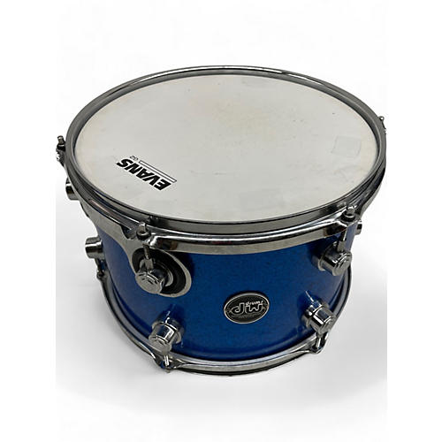 Used DW 3 Piece Performance Series Blue Sparkle Drum Kit Blue Sparkle