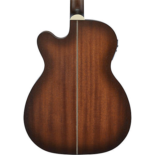 Mitchell T333CE-BST Mahogany Auditorium Acoustic-Electric Guitar Edge Burst