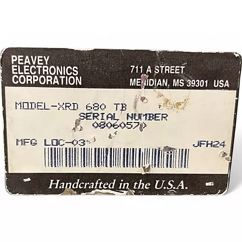 Used Peavey XRD 680 Powered Mixer