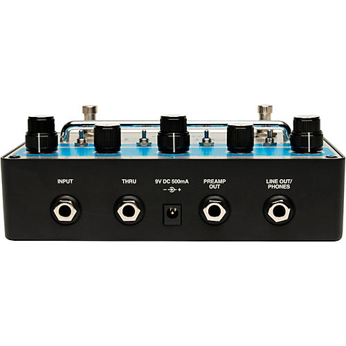 Ampeg SGT-DI Blue Line Anniversary Edition All-in-One Bass Box Effects Pedal Silver and Blue