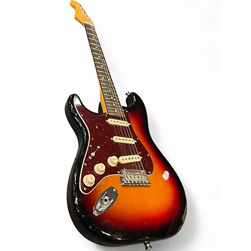 Used 2021 Fender  American professional II 3 Color Sunburst Electric Guitar 3 Color Sunburst