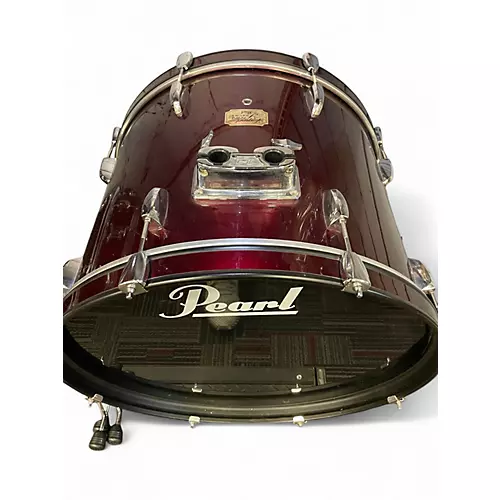Used Pearl 5 Piece Export Dakota Red Drum Kit Dakota Red