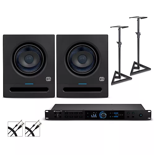 PreSonus Quantum HD8 Audio Interface with Eris Pro 2nd Gen Studio Monitor Pair (Stands & Cables Included) Pro6