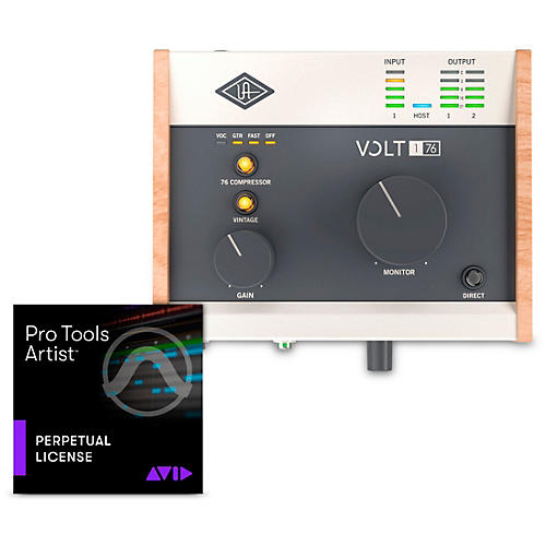 Universal Audio Volt USB Audio Interface with AVID Pro Tools Artist Perpetual License Volt 476