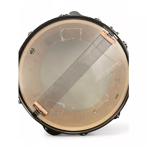 Used DW 14in BLACK NICKEL SNARE Black AND NICKEL Drum Black AND NICKEL 33