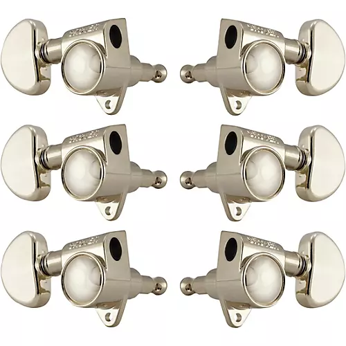 Grover Rotomatics With 18:1 Gear Ratio 102-18 Series Standard Button Tuning Machines Black Chrome