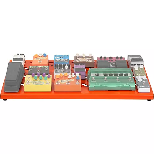 Gator Orange Aluminum Pedalboard XL with Carry Bag