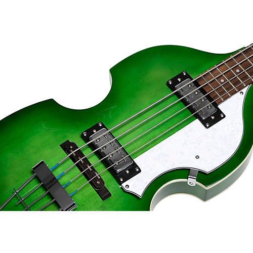 Hofner Ignition Series Short-Scale Violin Bass Guitar Green Burst