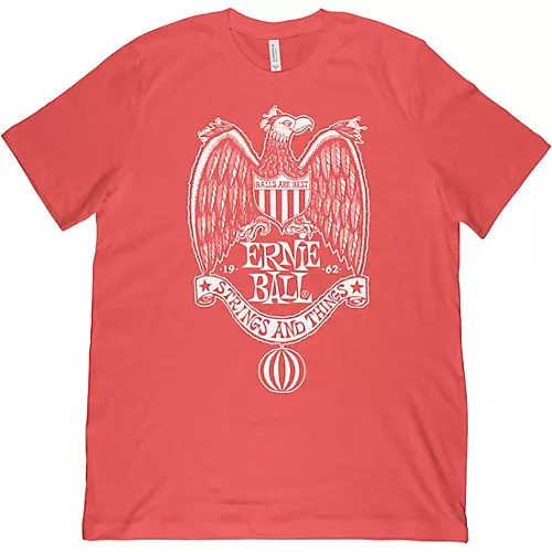Ernie Ball 1962 Strings & Things Red T-Shirt XX Large Red