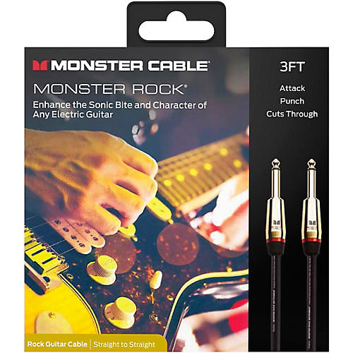 Monster Cable Prolink Rock Pro Audio Instrument Cable 21 ft. Black
