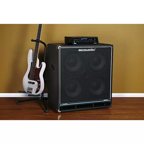 Acoustic B410C Classic 400W 4x10 Bass Speaker Cabinet Black