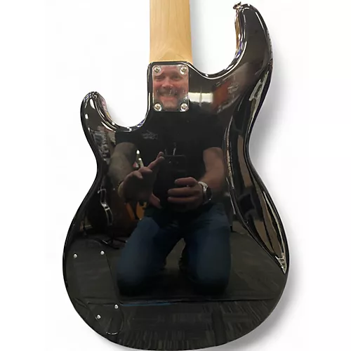 Used Yamaha BB435 BROADBASS Black Electric Bass Guitar Black