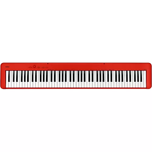 Casio CDP-S160 Digital Piano With Matching CS-470P Stand and Triple Pedal Red