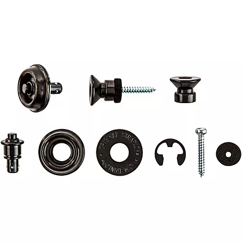Dunlop Straplok Traditional Strap Retainer System Black