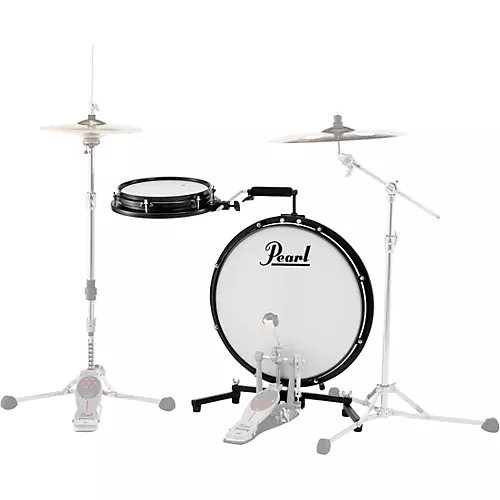 Pearl Compact Traveler 2-Piece Drum Kit With Bag Black