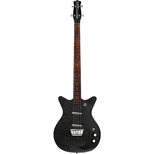 Danelectro '59 Short-Scale Bass Guitar Black Metalflake