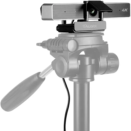 Aluratek 4K Ultra HD USB Webcam w/ 5X Digital Zoom, Dual Stereo Mics