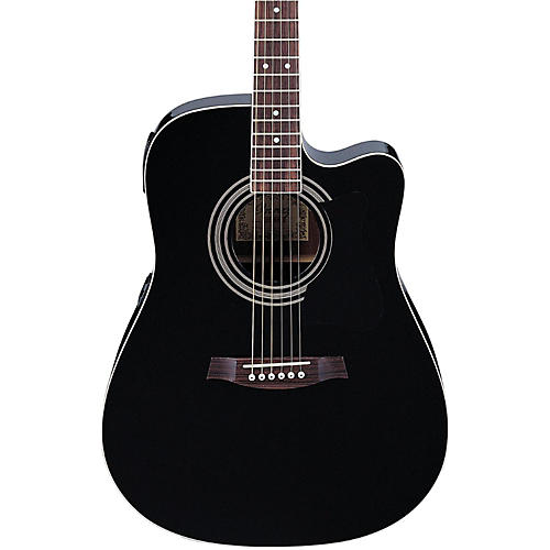 Ibanez V70CE Dreadnought Acoustic-Electric Guitar Transparent Blue
