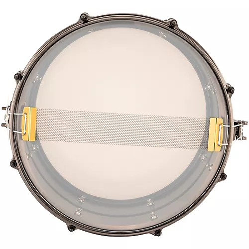 Ludwig Universal Series Black Brass Snare Drum with Black Nickel Die-Cast Hoops 14 x 6.5 in.