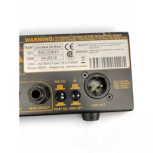 Used Markbass Little Mark Backline 250 250W Bass Amp Head