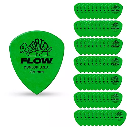 Dunlop Tortex Flow Guitar Picks STD PK-72 1.0 mm 72 Pack
